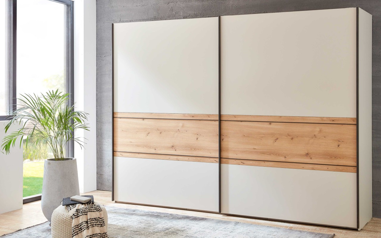 Asti Schwebetürenschrank champagner