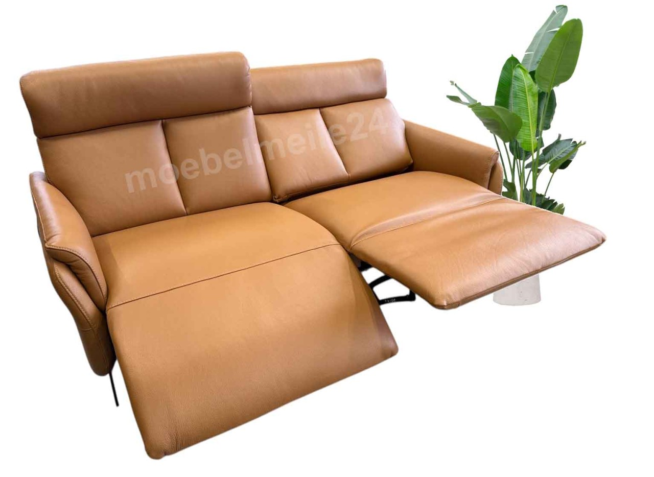 Milano Ledersofa Relaxfunktion elektrisch
