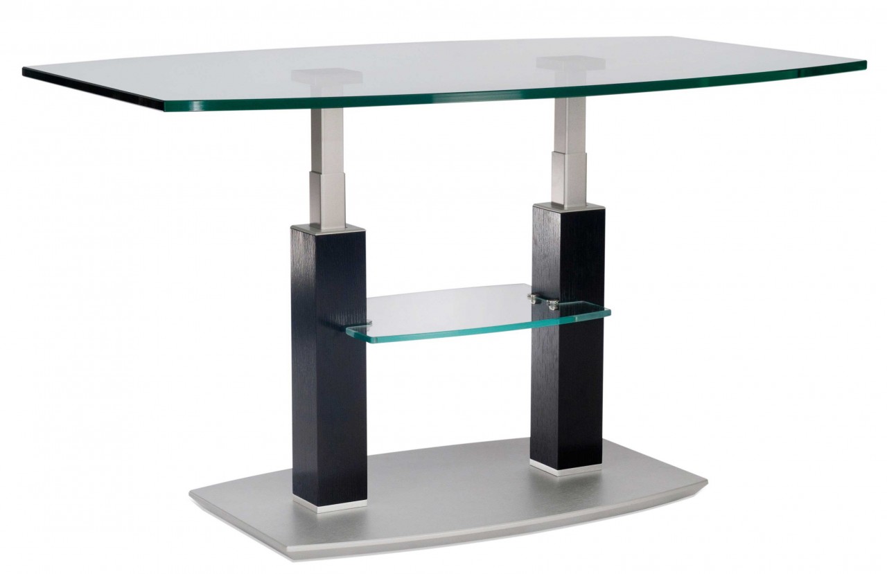 Rimini Deluxe Glastisch höhenverstellbar