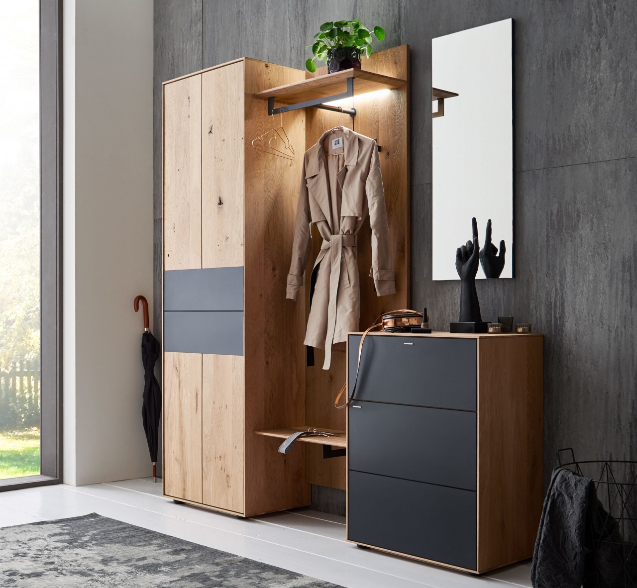 Hartmann Runa Massiholz Garderoben-Set