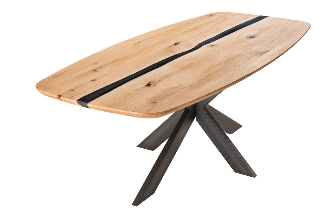 Esszimmertisch oval Holz