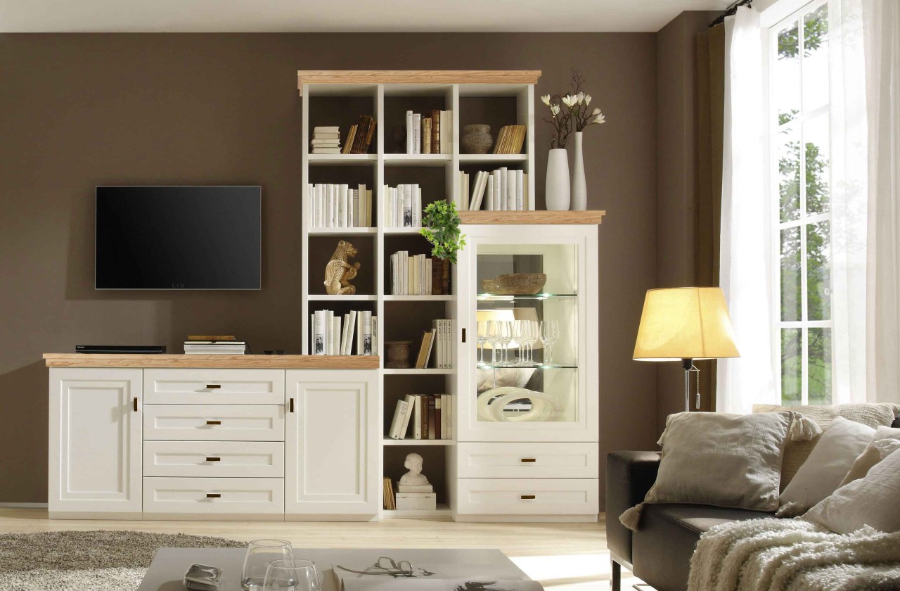 Kent Wohnwand mit Bücherregal