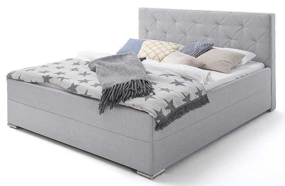 Chicago Polsterbett grau 180x200