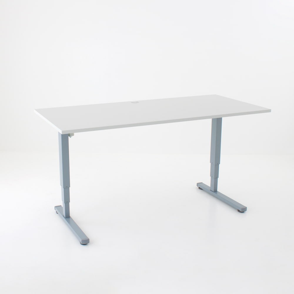 ConSet Schreibtisch höhenverstellbar 100 kg Gestell eckig