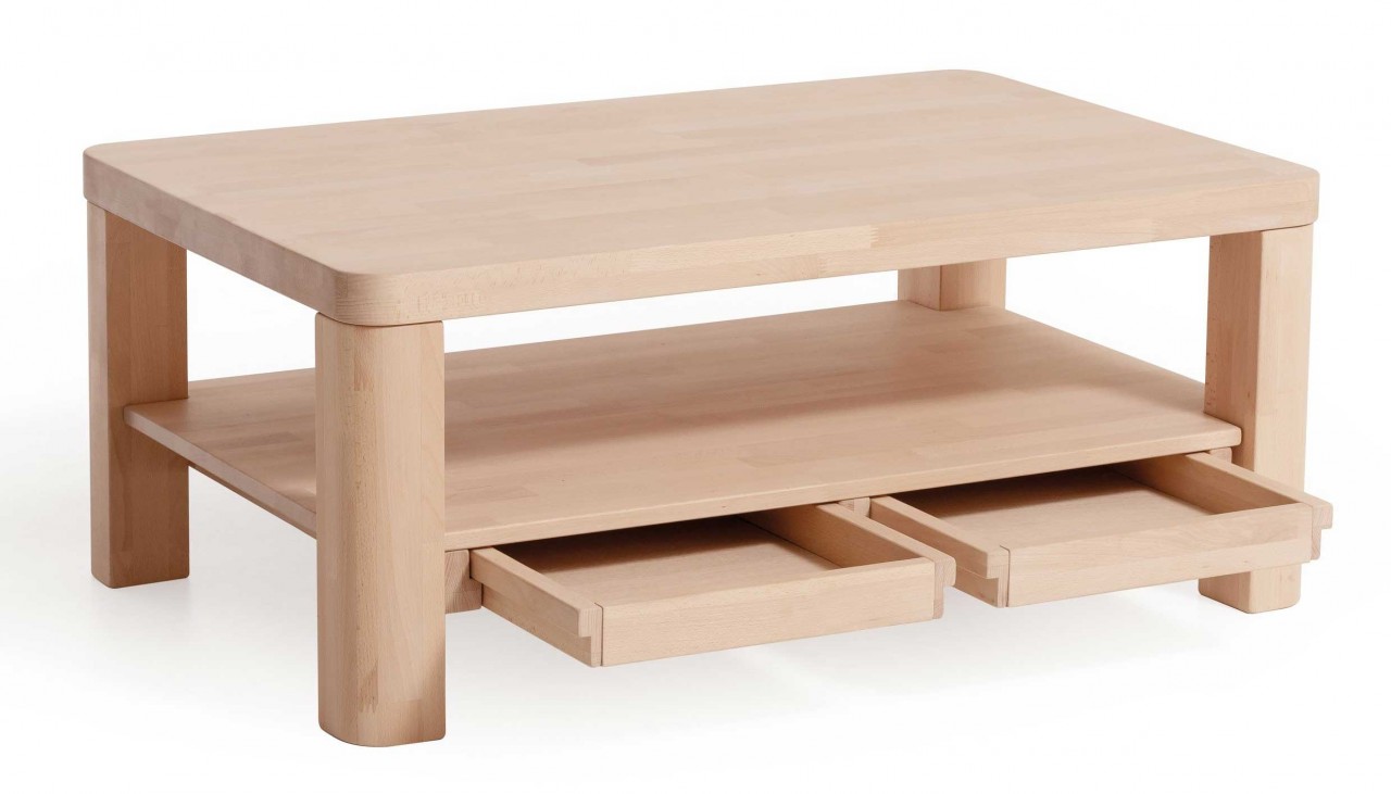 CT50S Couchtisch Holz mit Schublade
