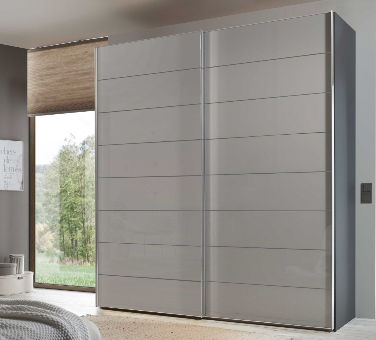 Sonate Como Kleiderschrank Glasfront B200 cm