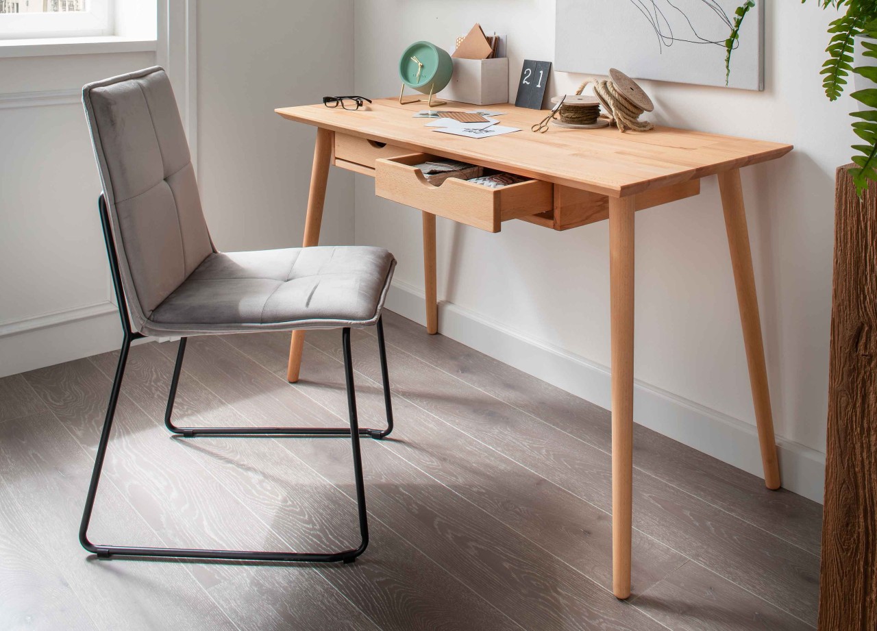 Verona Schreibtisch Holz mit Schubladen