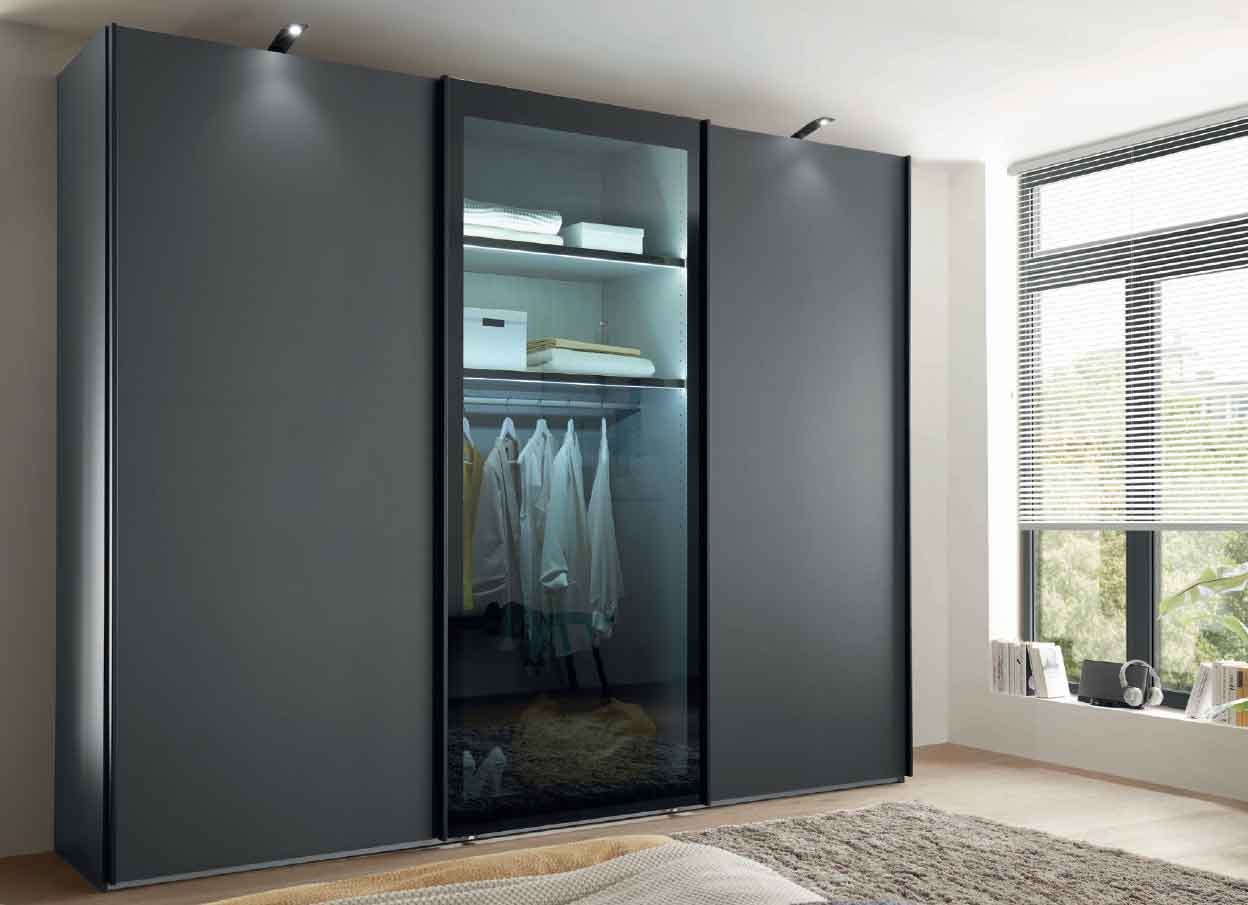 Dubai Kleiderschrank Glas durchsichtig