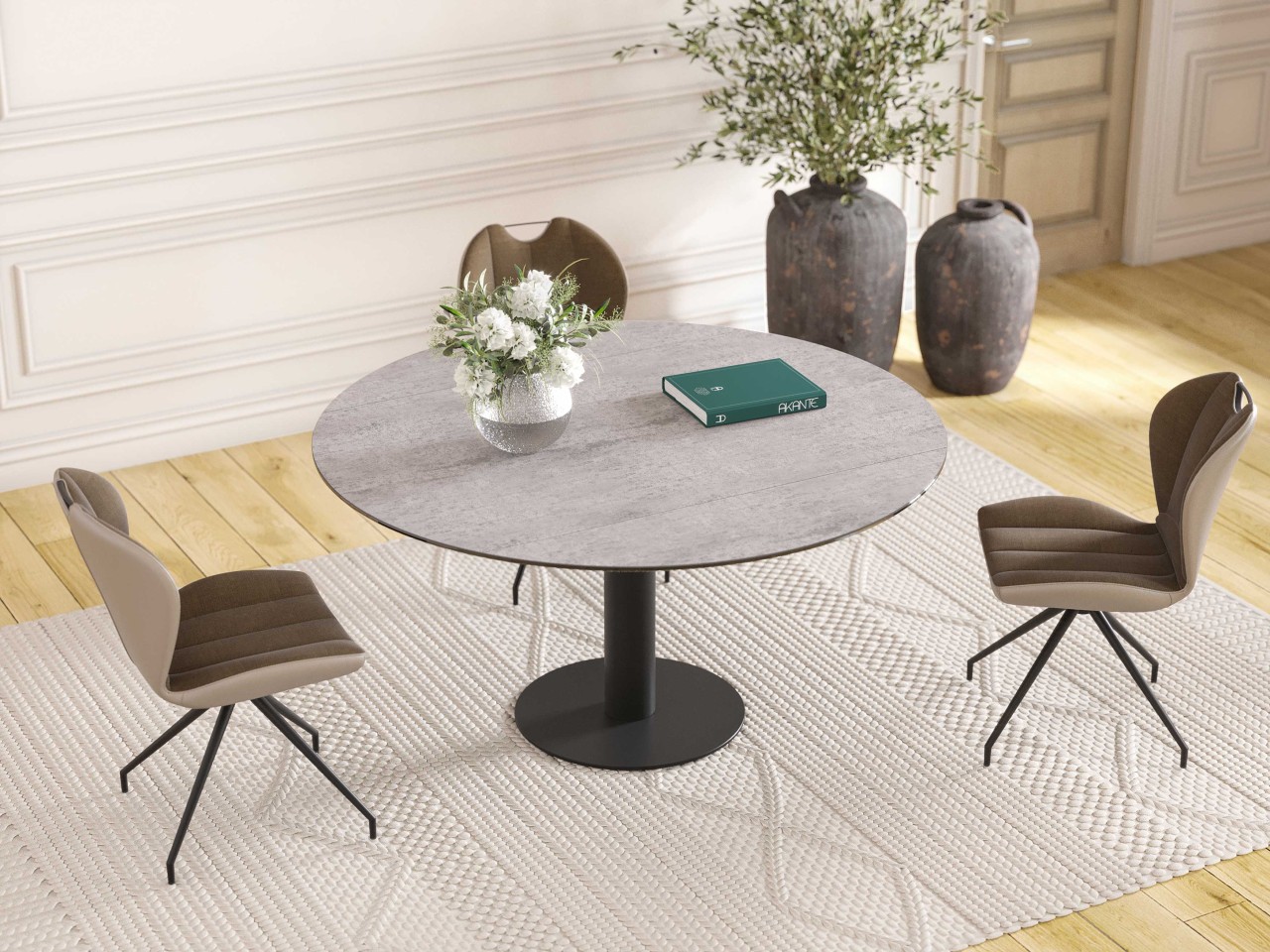 Luna Esstisch rund Keramik