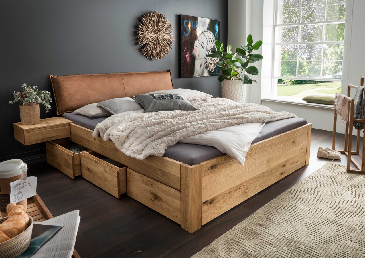 Cleveland Bett mit Schubladen 200x200