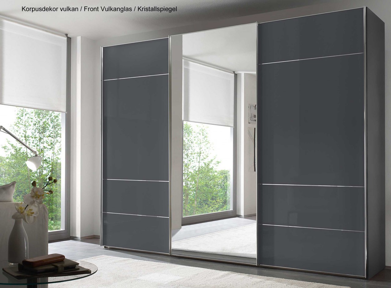 Sonate Lucca 3türiger Kleiderschrank mit Spiegel