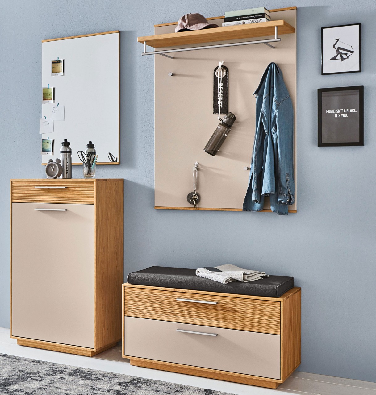 LOVENO Garderobe mit Sitzbank