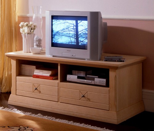 Vienna Landhaus TV Lowboard Pinie massiv in 4 Farben