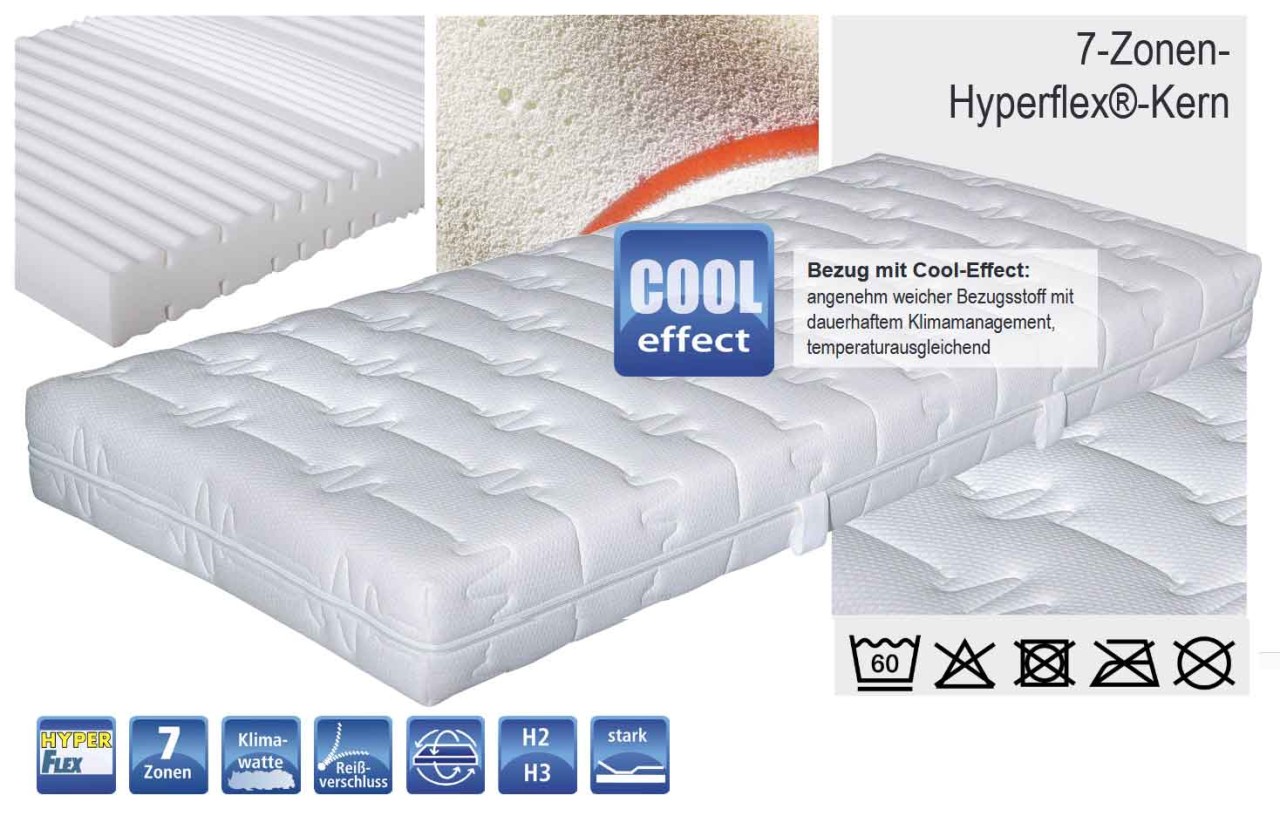 Nubo Star 7 Zonen Kaltschaummatratze