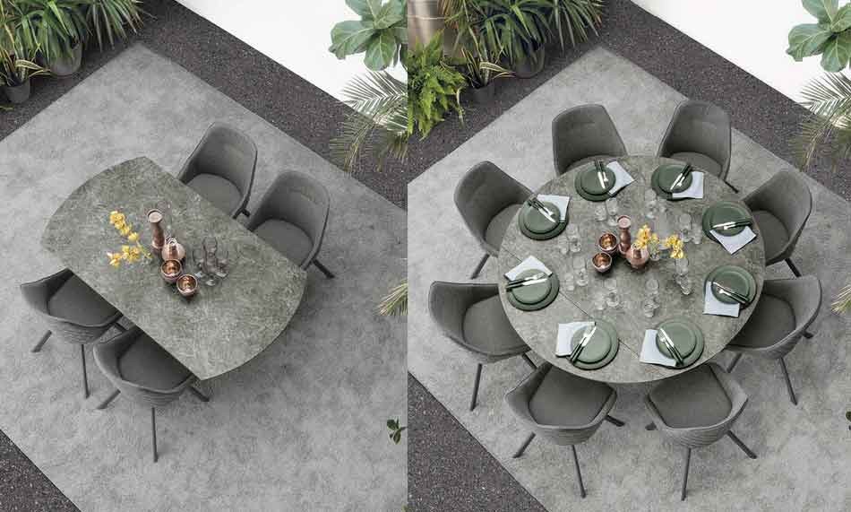 Tay runder Esstisch Stein