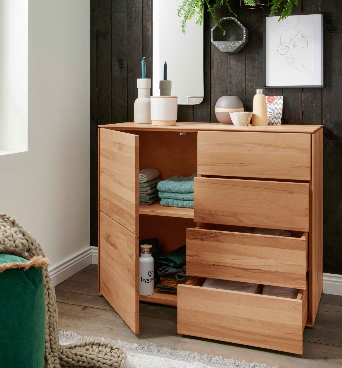 Maryland Kommode Holz massiv