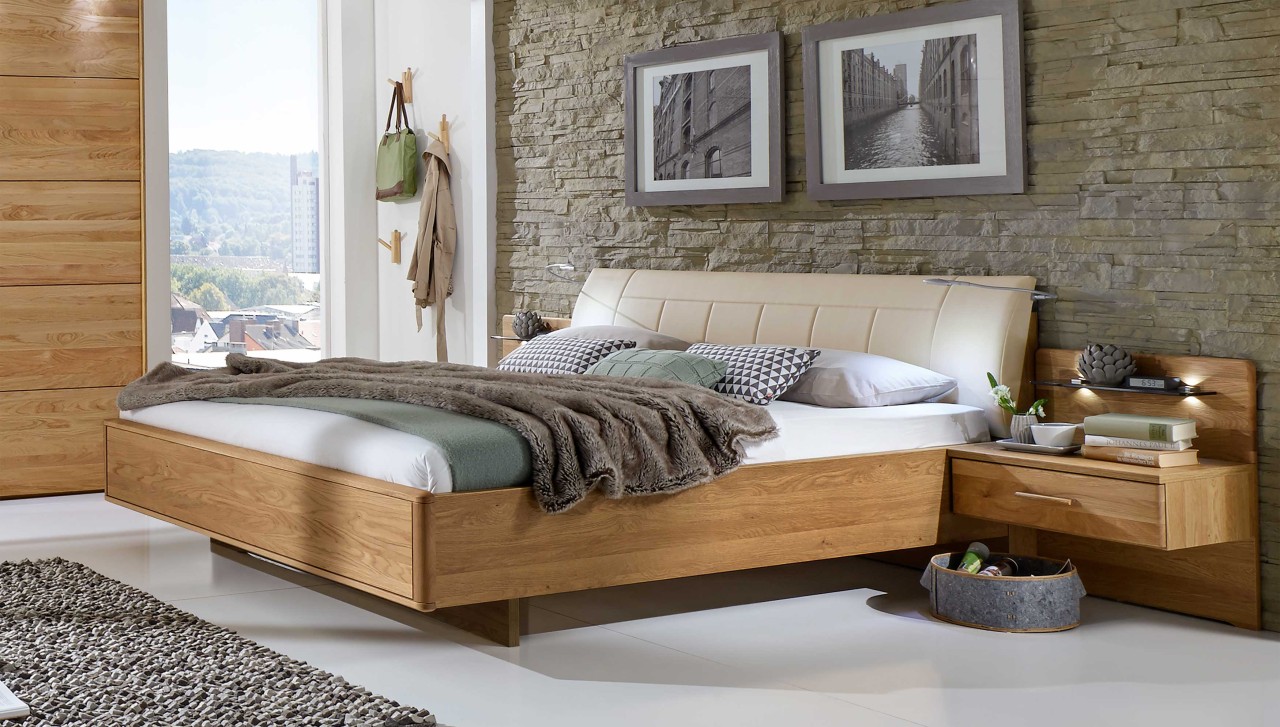 Toledo Bett mit Polsterkopfteil