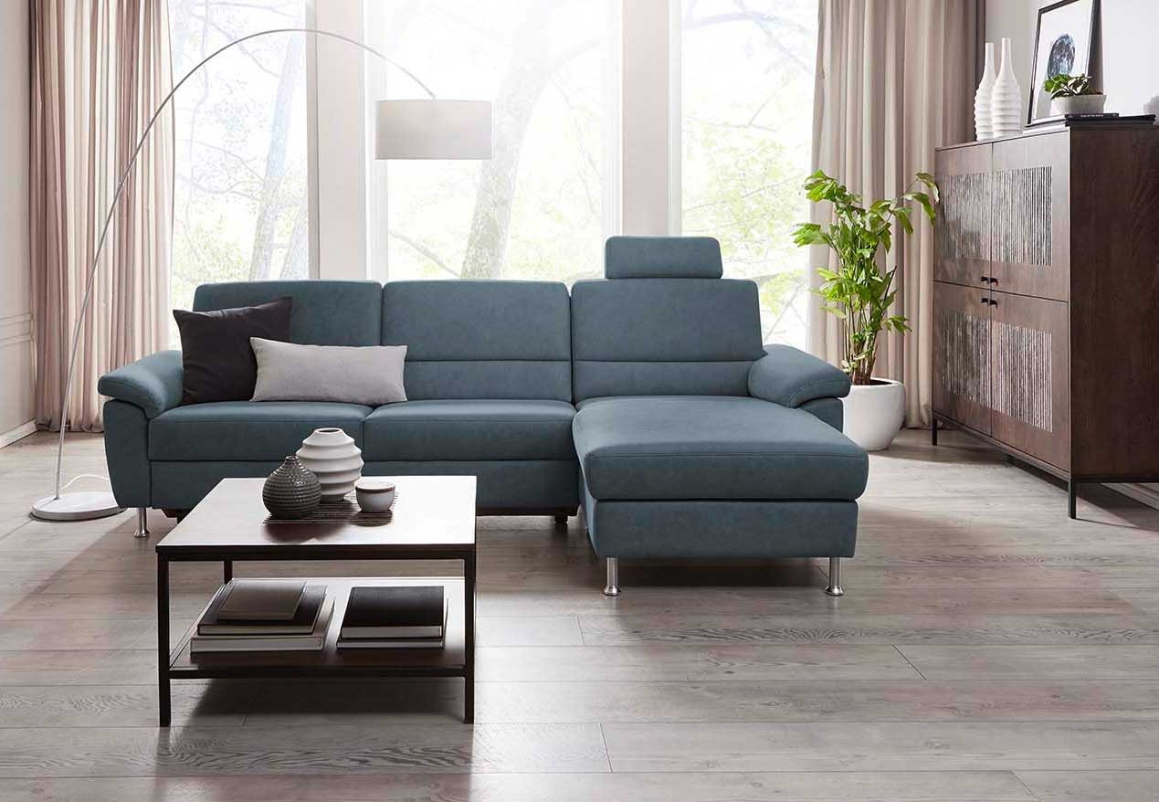 Dietsch Onyx Schlafsofa mit Ottomane in vielen Farben