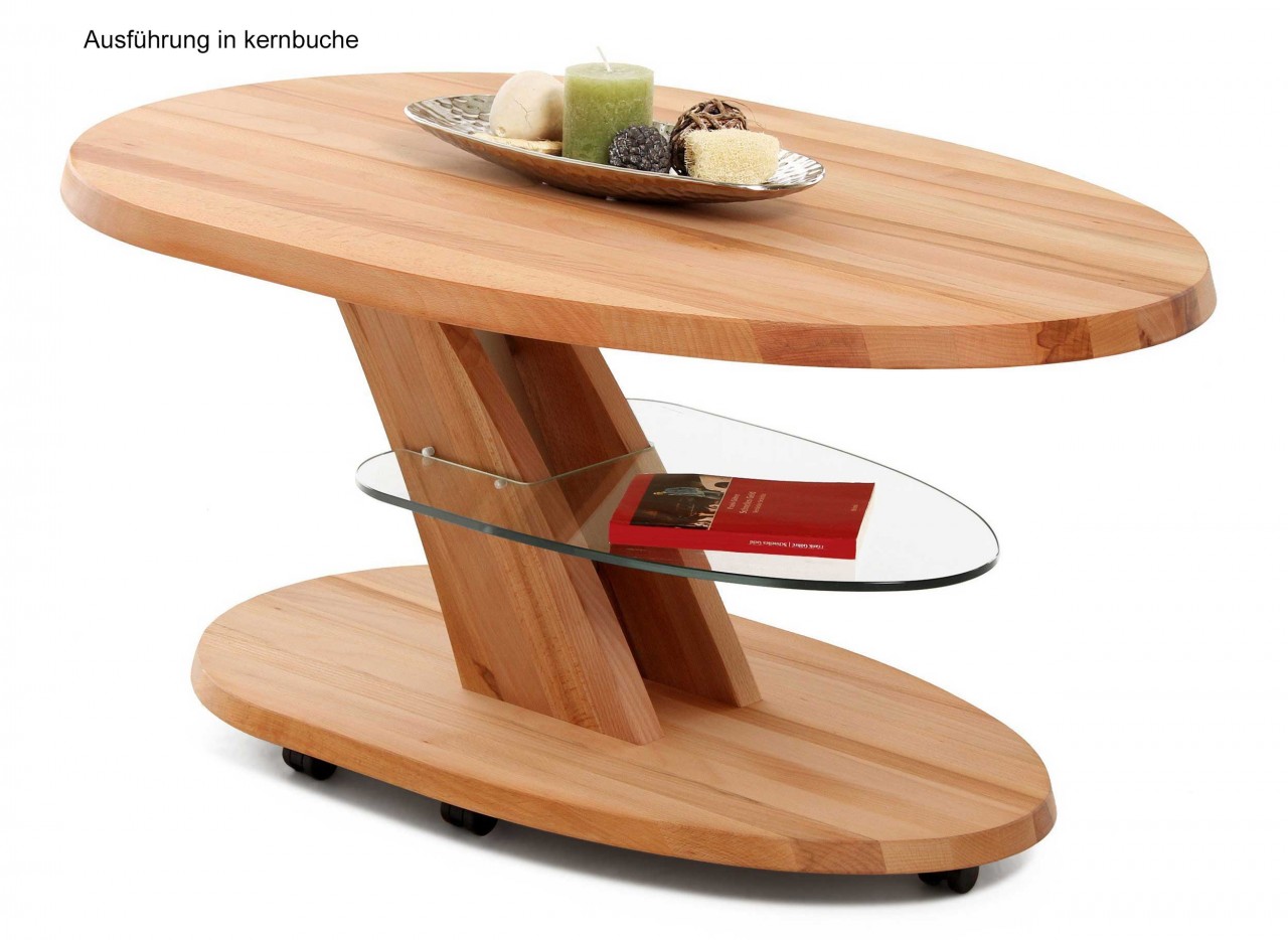 4328 Couchtisch höhenverstellbar kernbuche