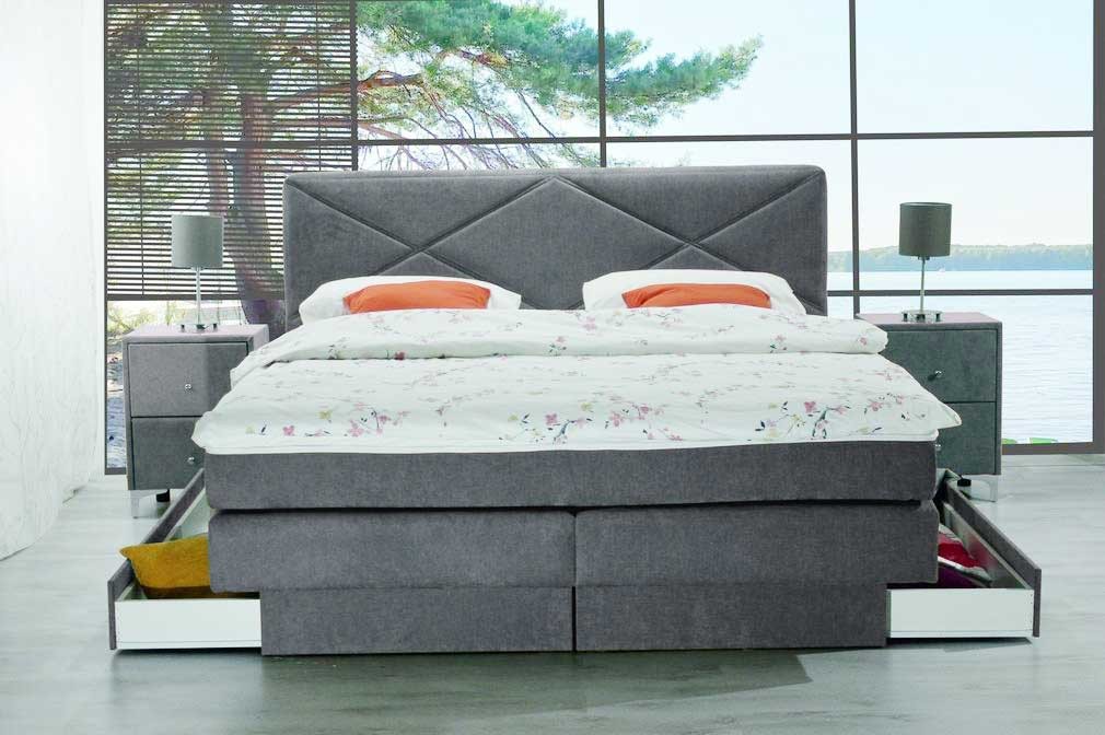 Bali Boxspringbett 180x200 mit Bettkasten