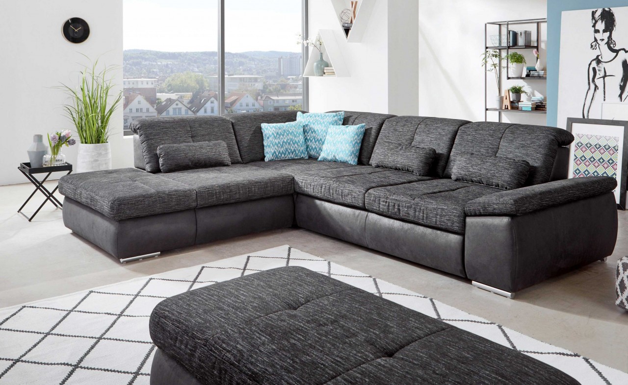 Atlantis Ecksofa mit Sitztiefenverstellung