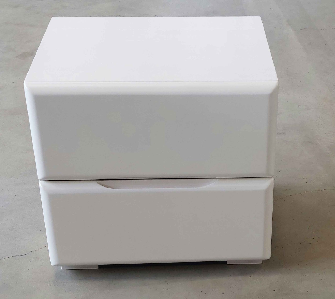 Avantgarde Nachttisch weiß Holz