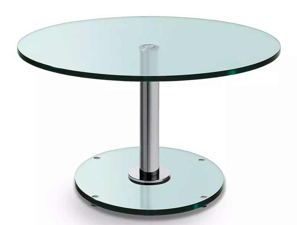 Ronald Schmitt Triplex Couchtisch höhenverstellbar Floatglas