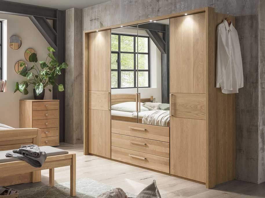 Kiruna Kleiderschrank mit Spiegel