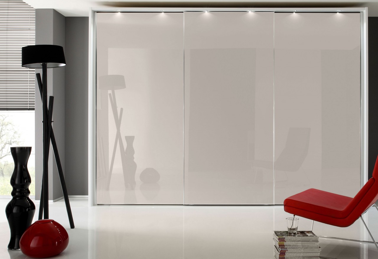 Sonate Rom Kleiderschrank Glasfront B225 cm