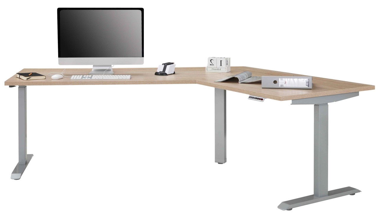 Edjust Eckschreibtisch höhenverstellbar