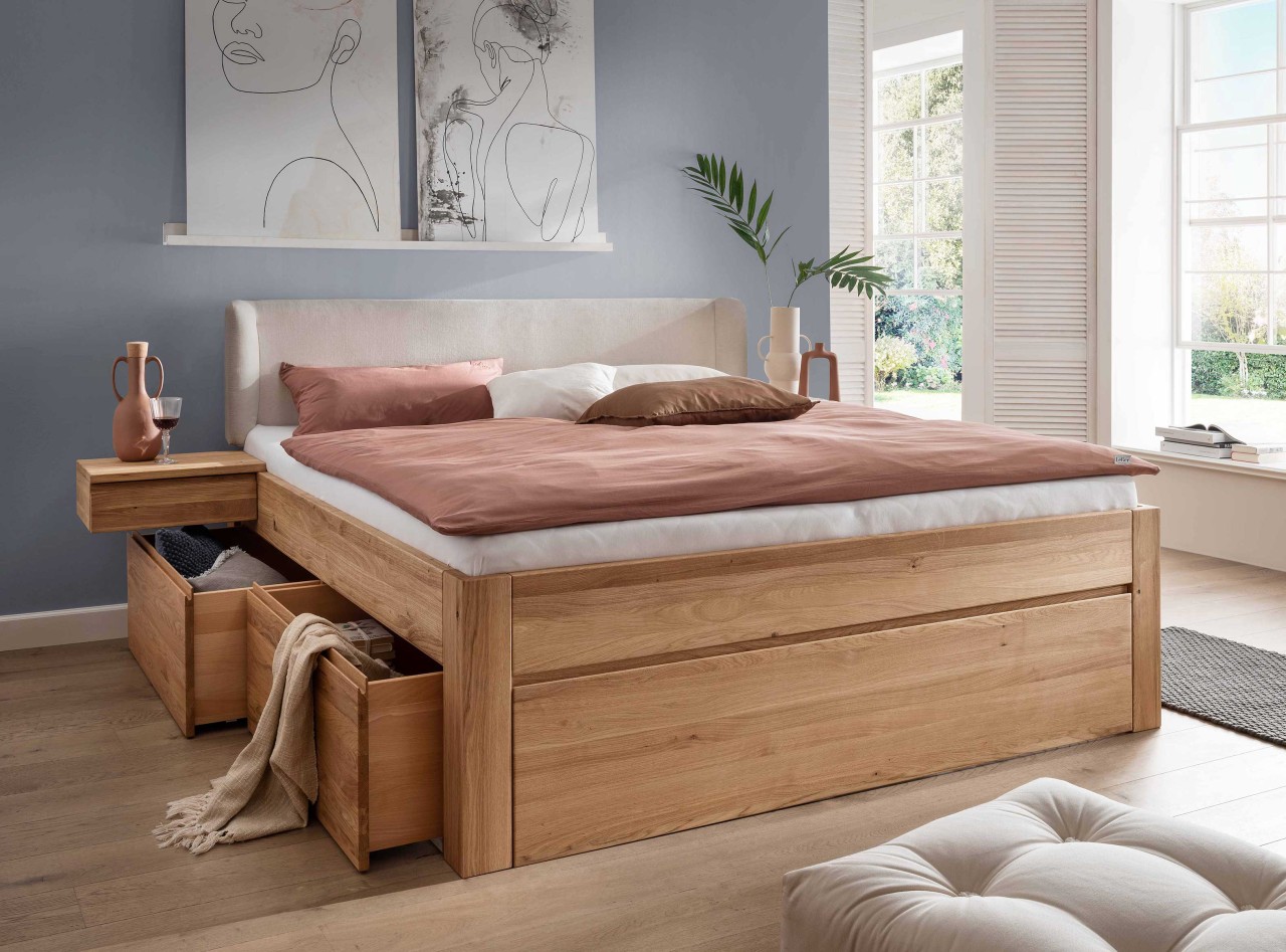 Cleveland Massivholzbett 200x200 Komforthöhe