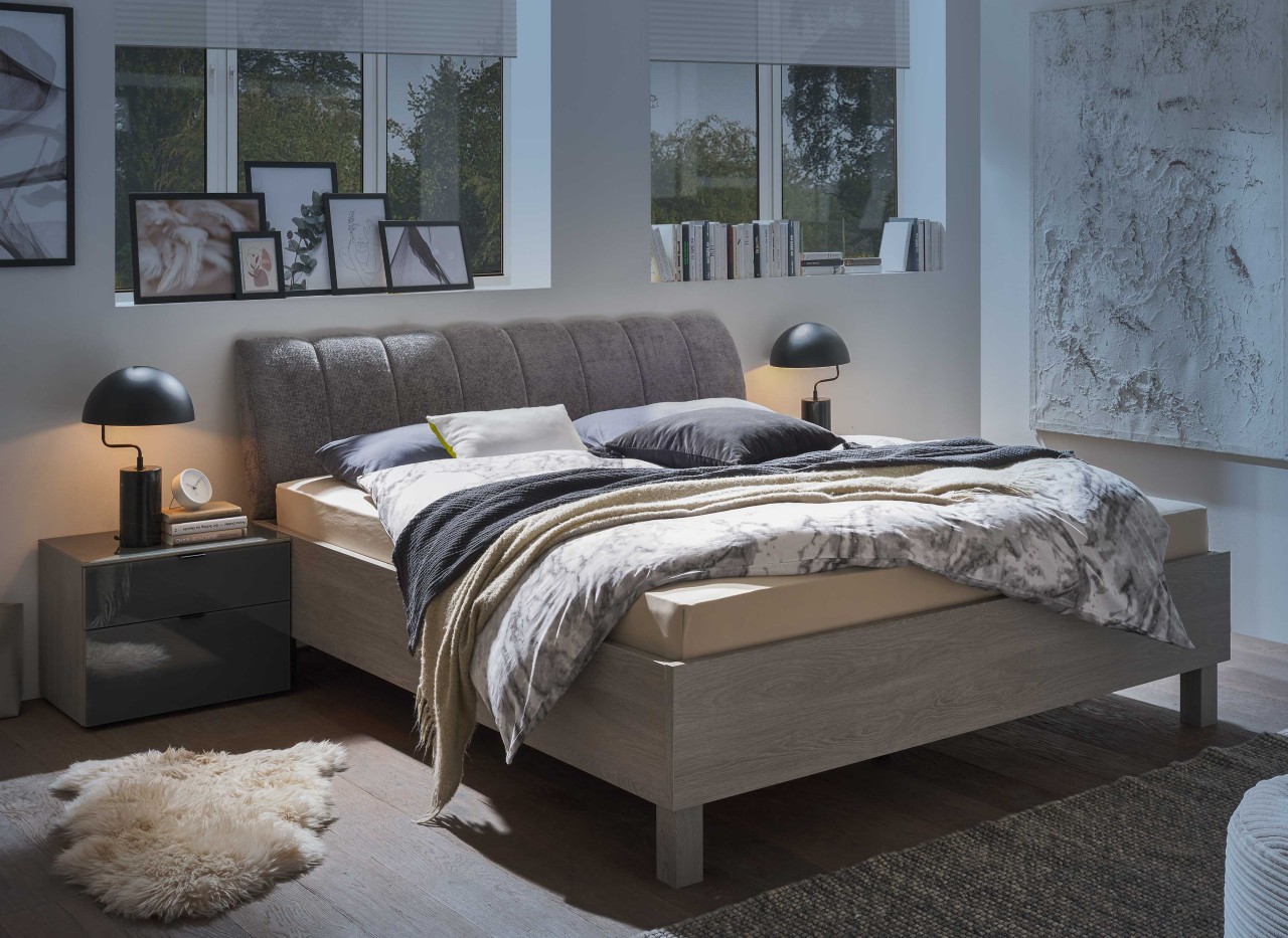 Sonate Bett mit Polsterkopfteil