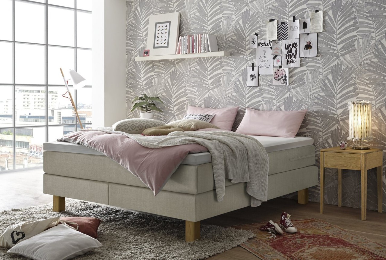 Isoba Boxspringbett für Dachschrägen