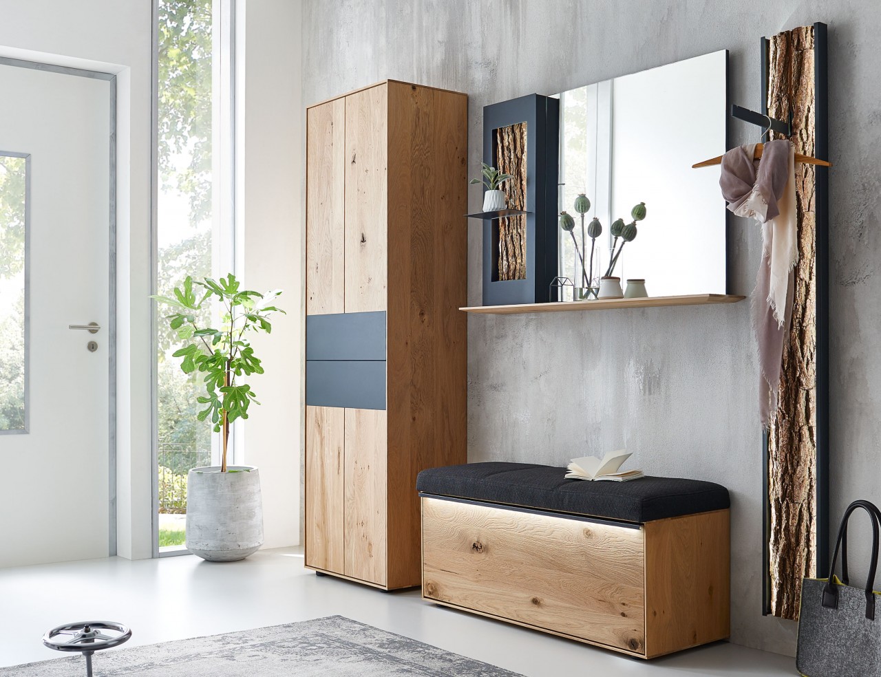 Hartmann Runa Garderobe Massivholz eiche