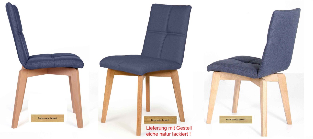 Küchenstühle Holz blau