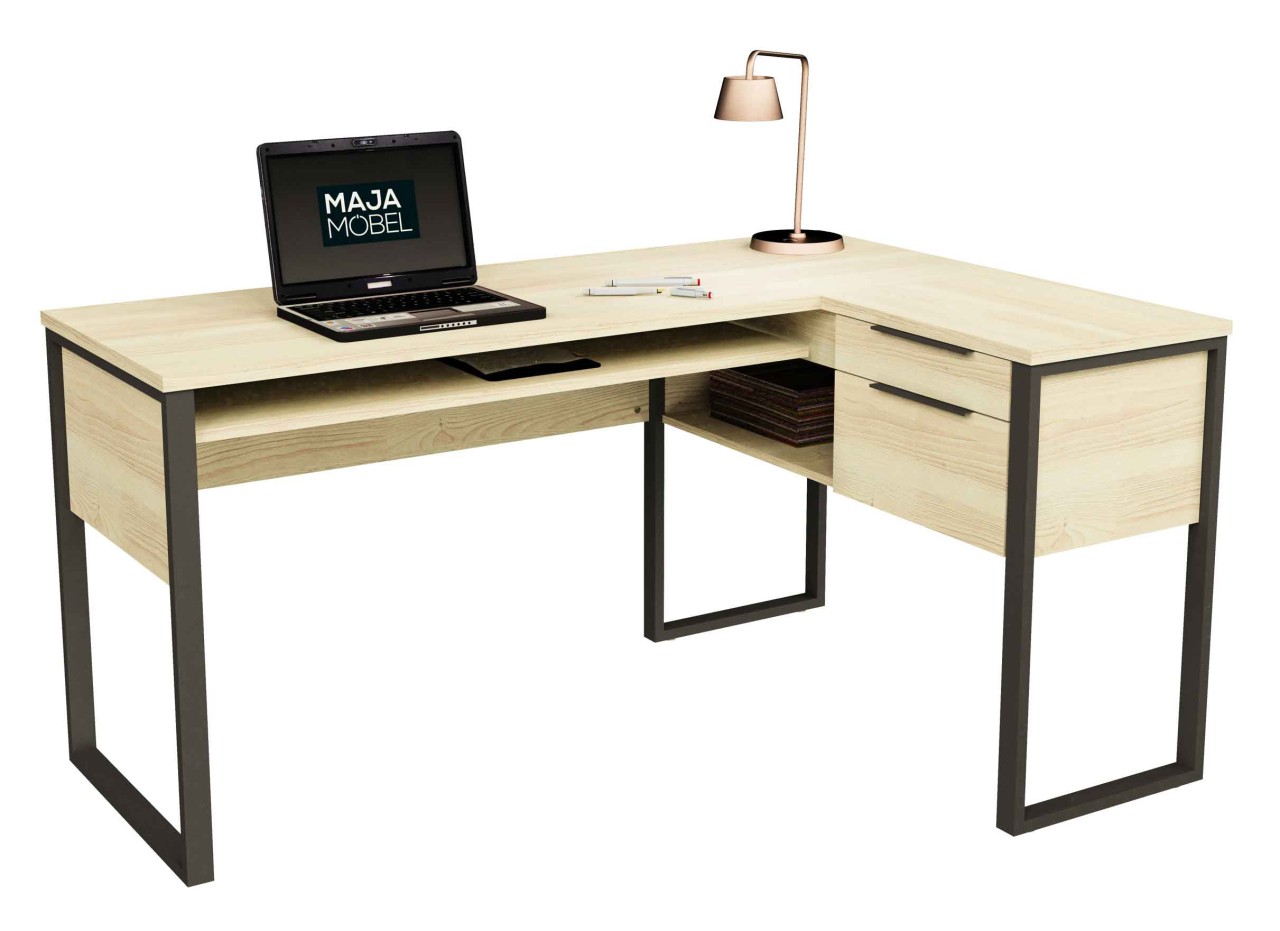 Maja Eckschreibtisch mit Stauraum