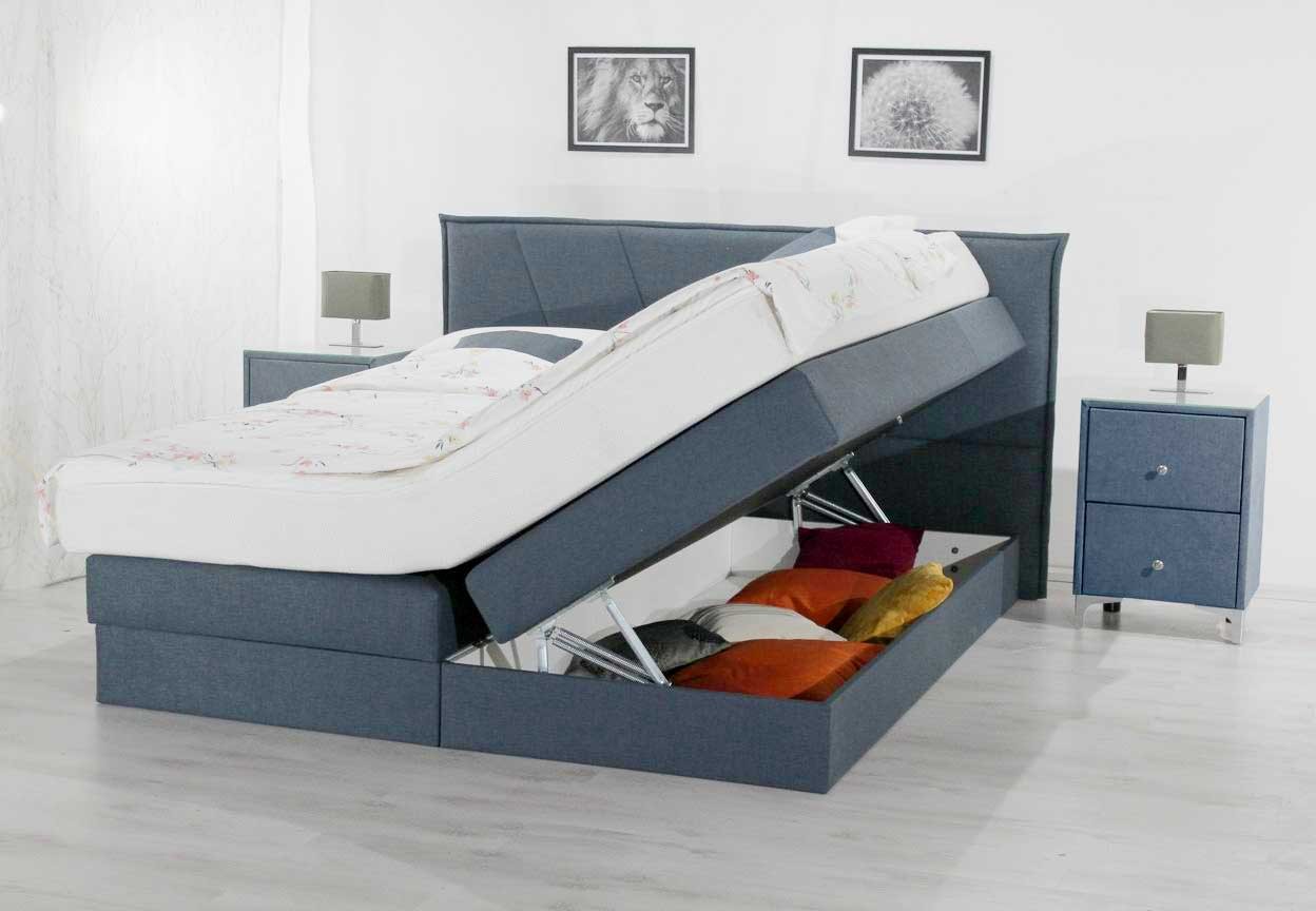 Granada Boxspringbett 200x200 mit Bettkasten