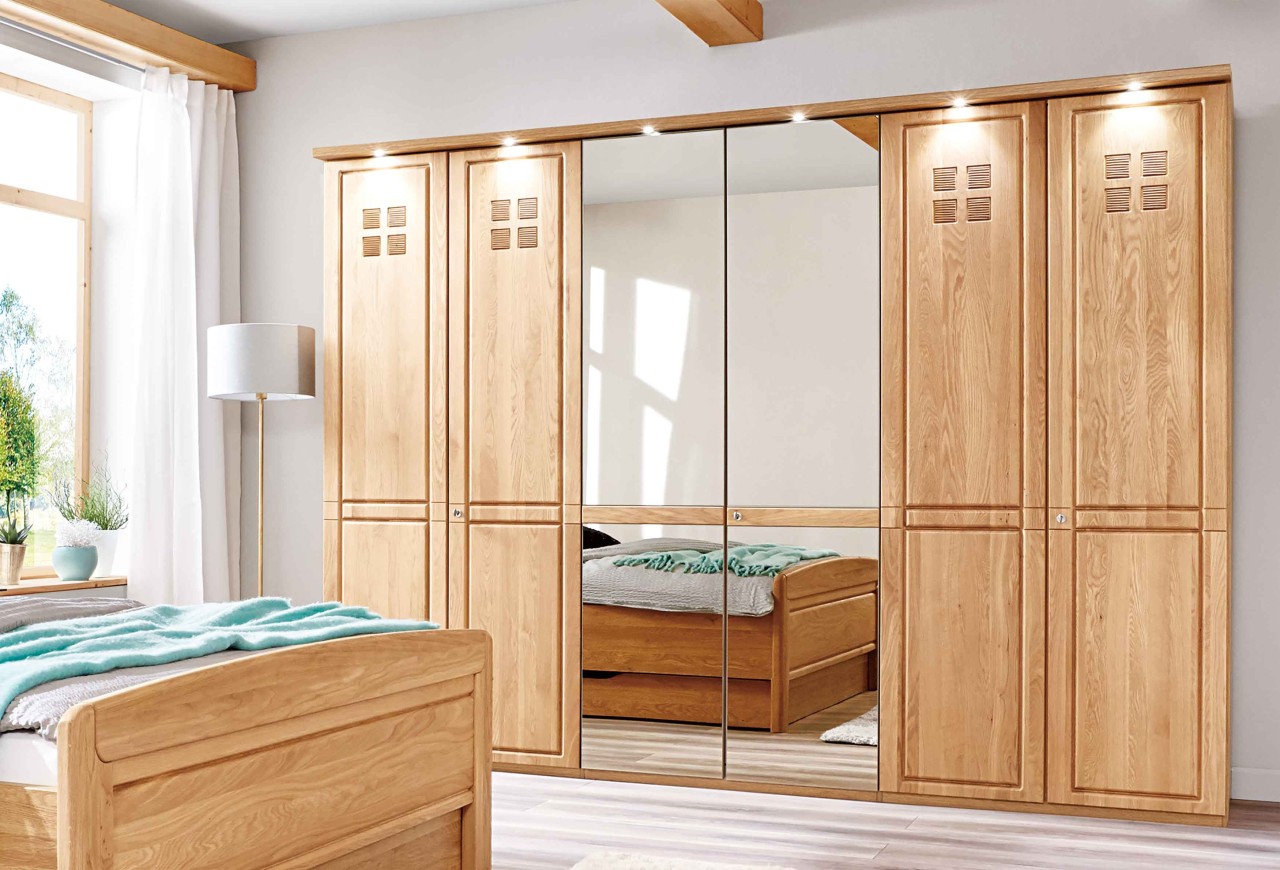 Cortina Kleiderschrank eiche mit Spiegel