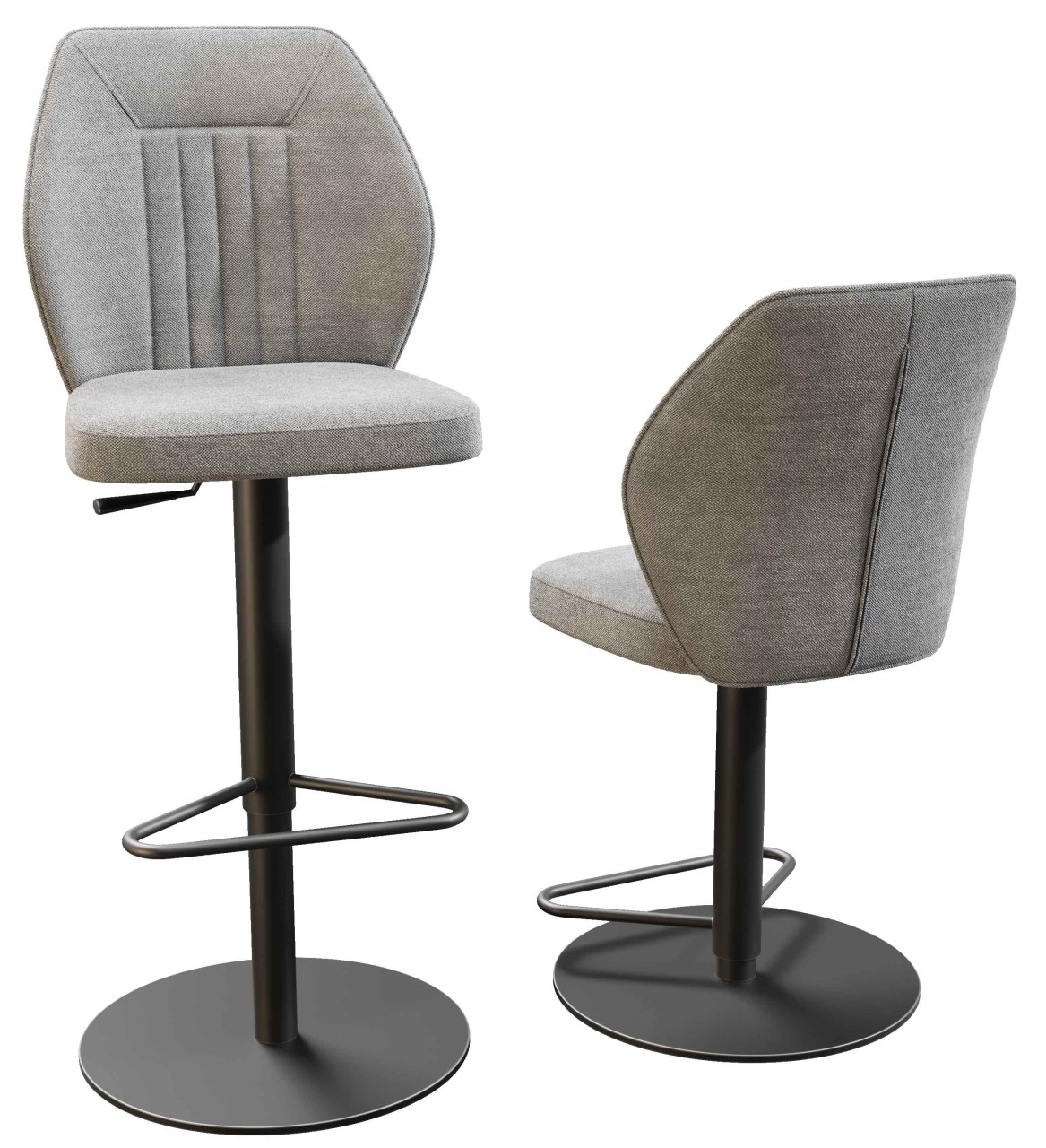 Budapest Barhocker mit Lehne höhenverstellbar