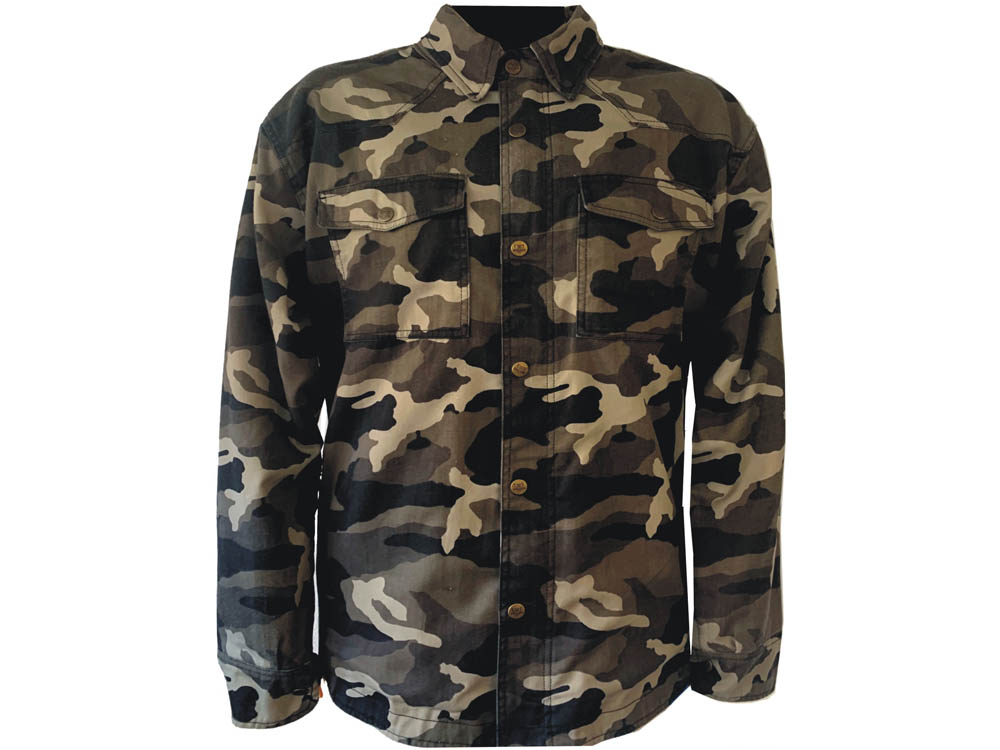 Bores Military Jack Army Hemd Herren (dunkelcamouflage)