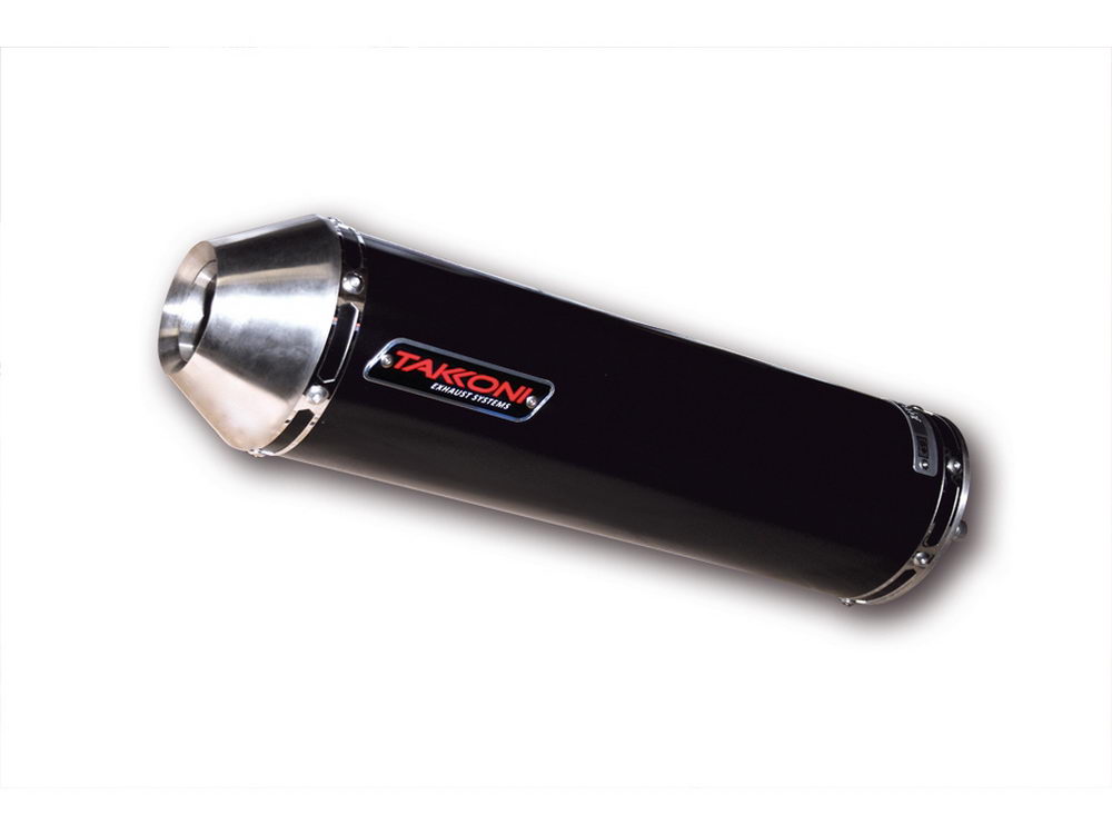 TAKKONI Auspuff Endschalldämpfer (Black Series) Suzuki GSX 750 R (2000-2005) GSX 600 R (2001-2005)