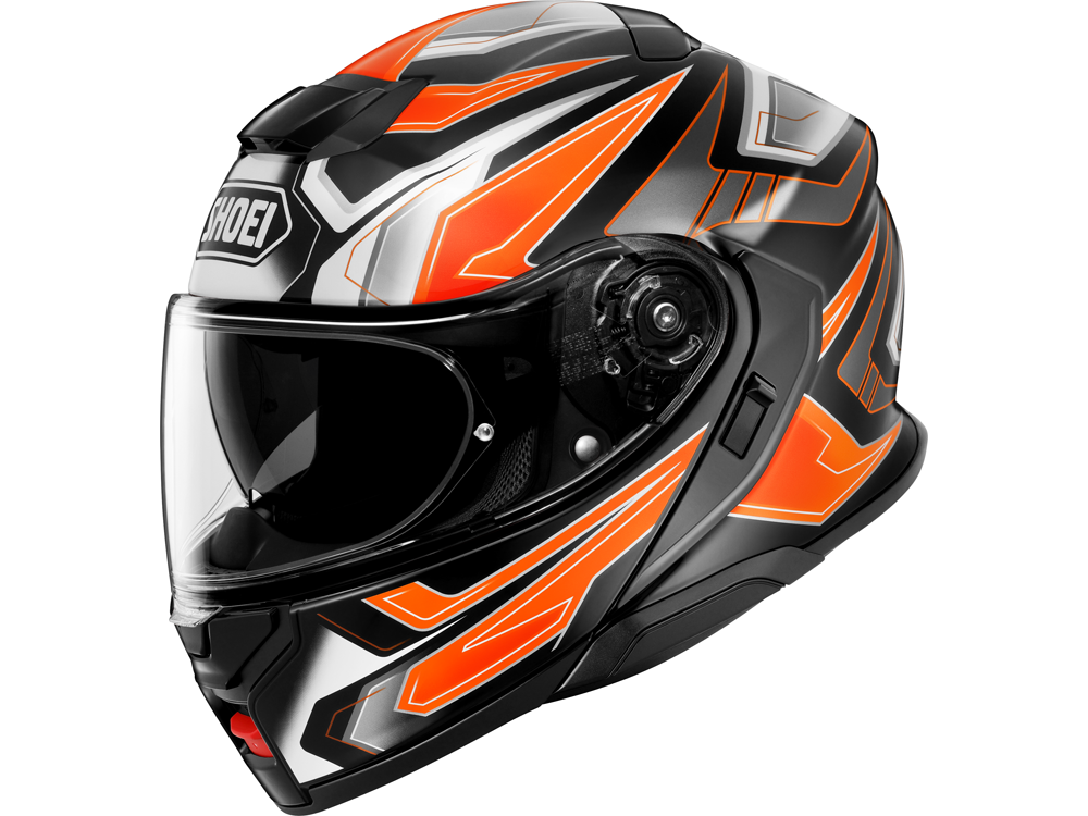 Shoei Neotec 3 Anthem TC-8 Motorradhelm (Schwarz/Orange/Weiß)