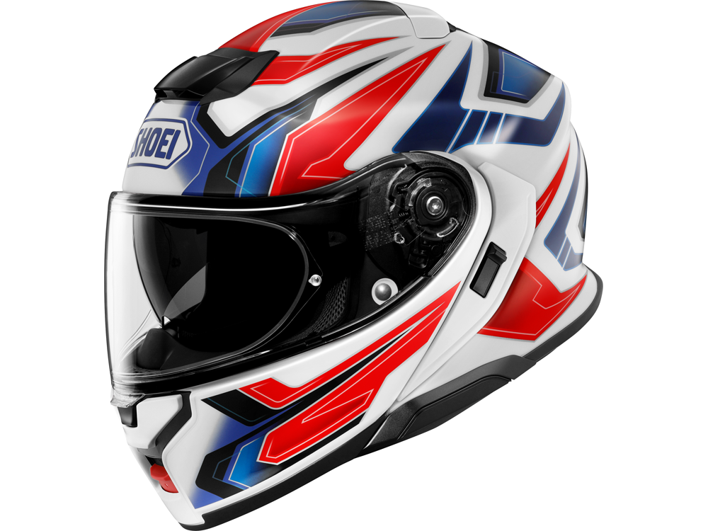 Shoei Neotec 3 Anthem TC-10 Motorradhelm (Weiß/Blau/Rot)