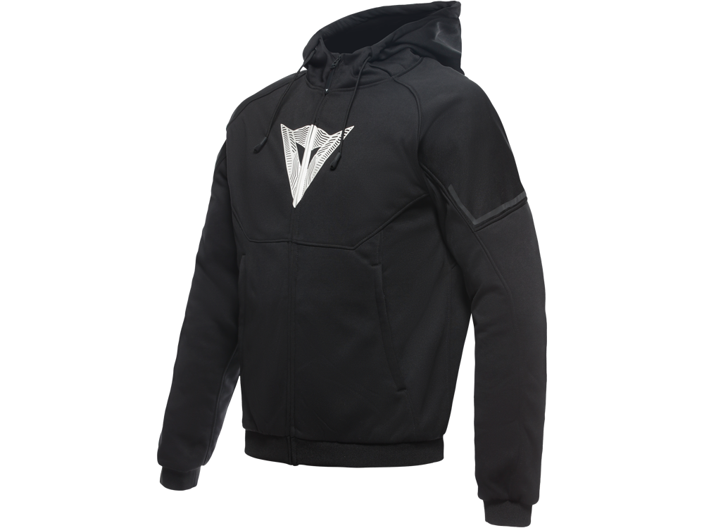 Dainese Daemon-X Safety Zip Motorrad Hoodie Herren (schwarz/weiß)