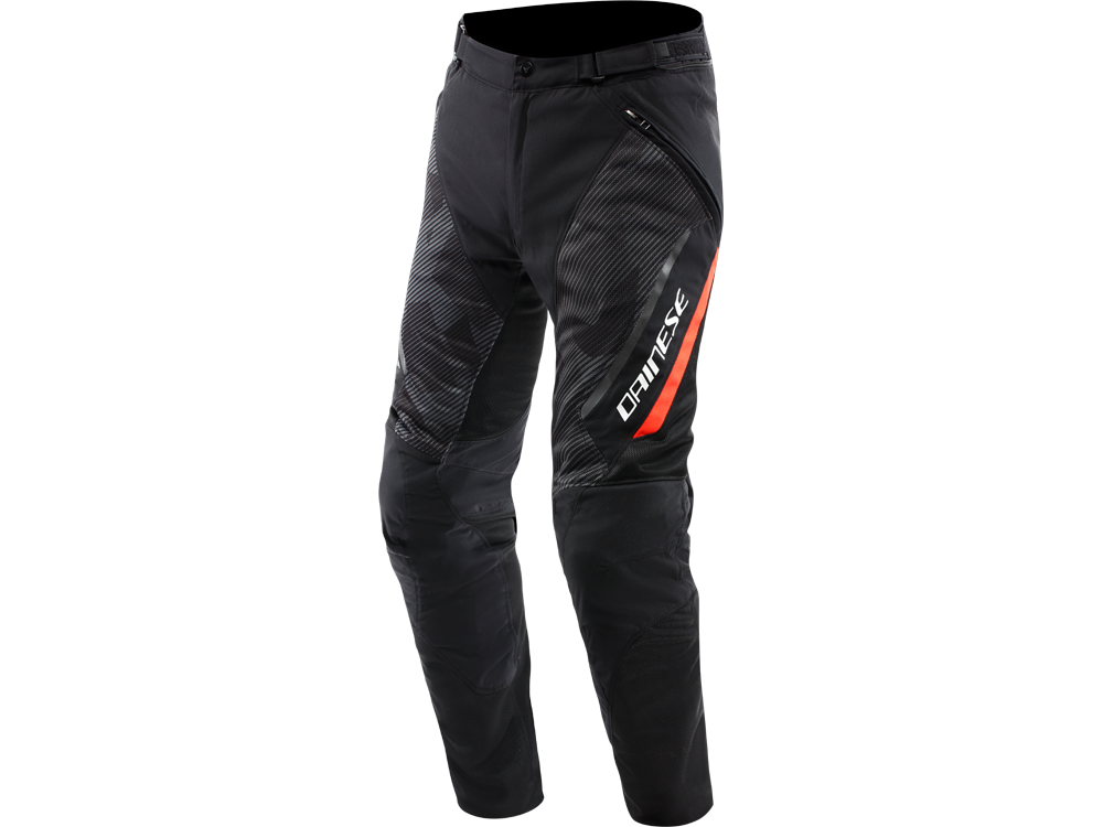 Dainese Drake 2 Super Air Textilhose (Schwarz/Neonrot)