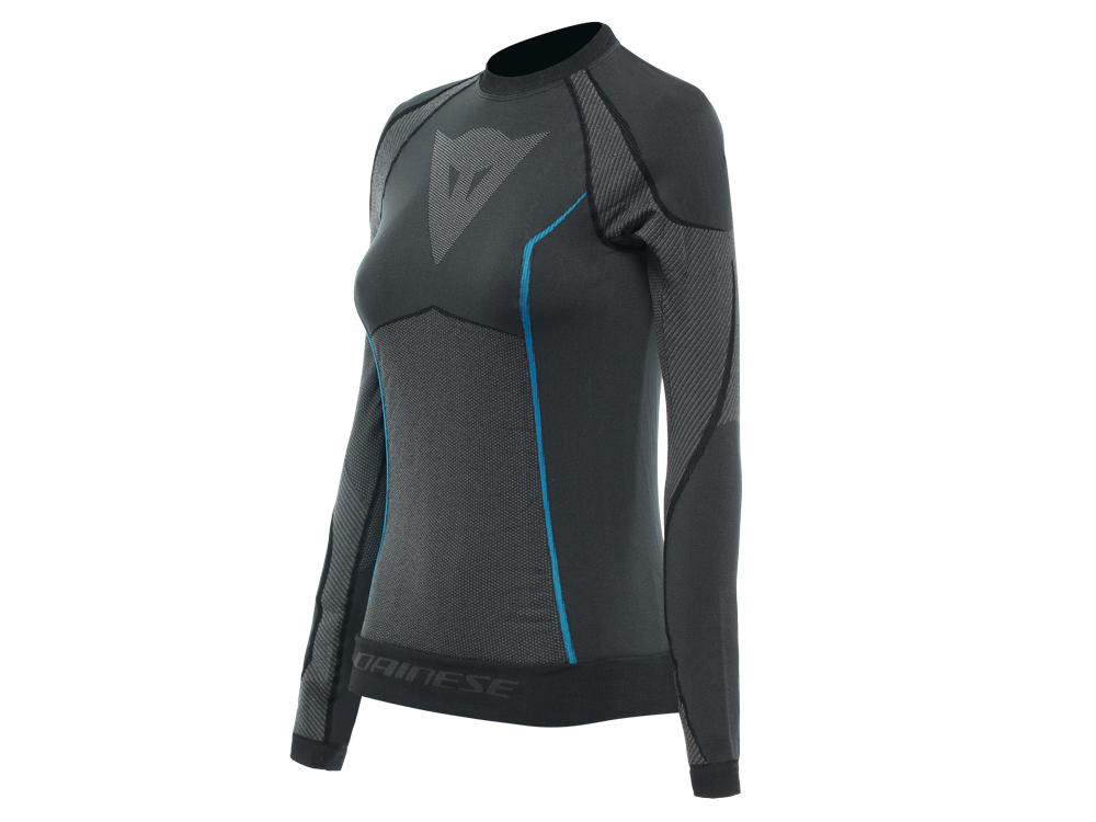 Dainese Dry LS Funktionswäsche Langarmhemd Damen (schwarz/blau)