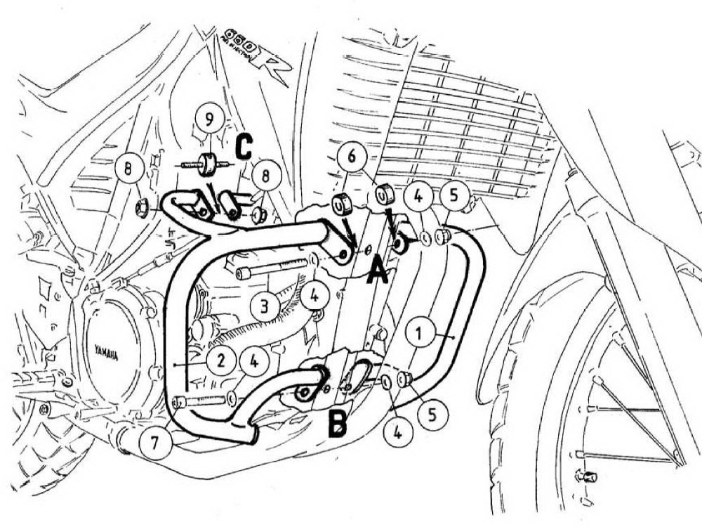 Hepco & Becker Sturzbügel Yamaha XT 660 R / X