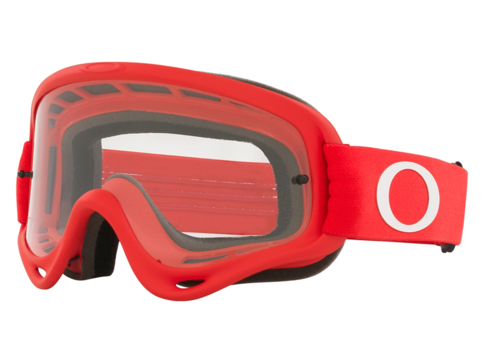 Oakley O-Frame Motorrad Schutzbrille Transparent (rot)