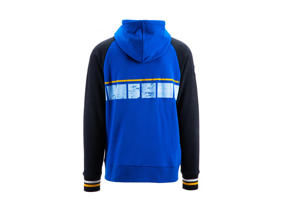 Yamaha Faster Sons Sweatjacke mit Kapuze Herren (blau/schwarz)