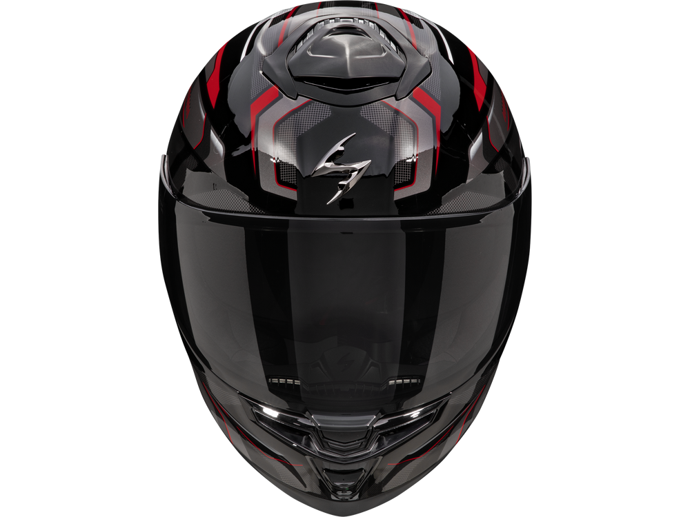 Scorpion EXO-GT SP Air Augusta Motorradhelm (Schwarz/Grau/Rot)